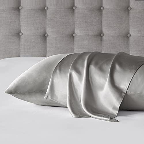 Madison Park Casual Mulberry Silk Pillowcase with Grey Finish MP21-7273