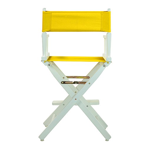 Casual Home 220-01/021-34 Director Chair 24" - Counter Height WhiteFrame/Gold Canvas