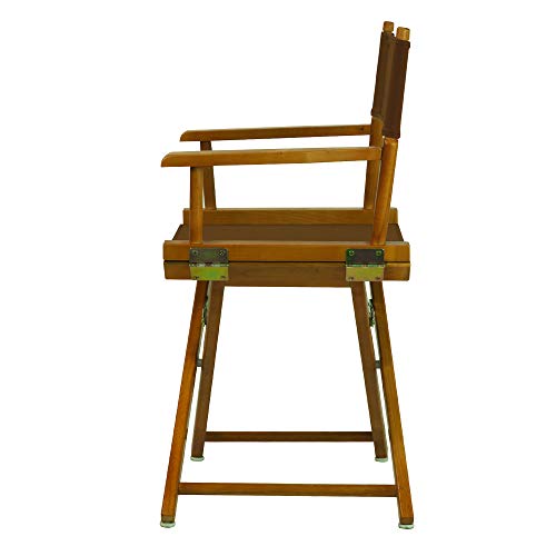 Casual Home 200-55/021-45 Director Chair 18" - Classic Height Honey OakFrame/Brown Canvas