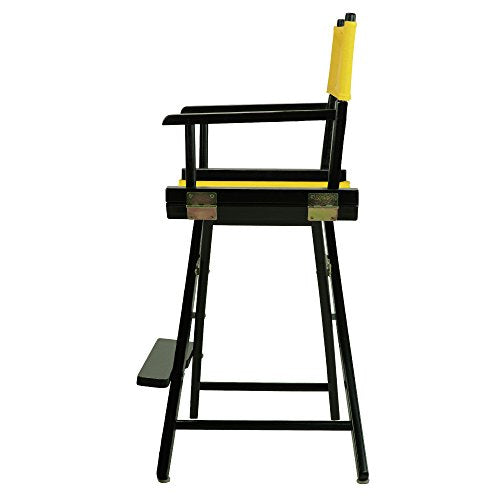 Casual Home 220-02/021-34 Director Chair 24" - Counter Height BlackFrame/Gold Canvas