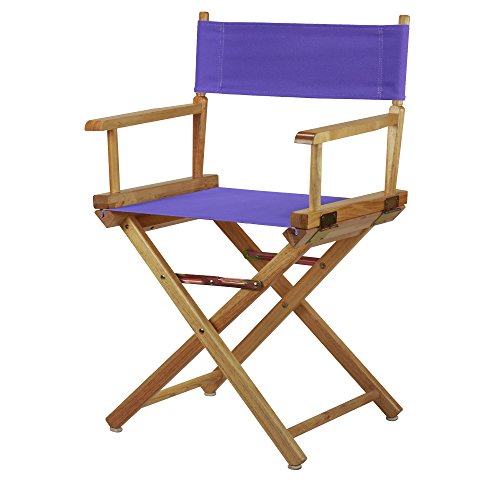 Casual Home 200-00/021-41 Director Chair 18" - Classic Height Natural Frame/Purple Canvas