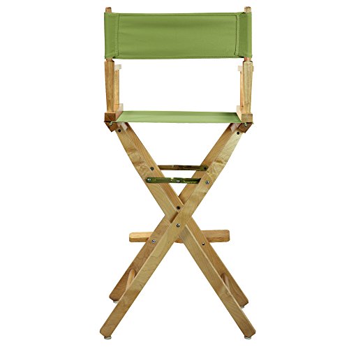 Casual Home 230-00/021-72 30" Natural Frame-Lime Green Canvas Director Chair Bar Height