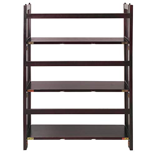 Casual Home 3 Shelf Folding Stackable Bookcase