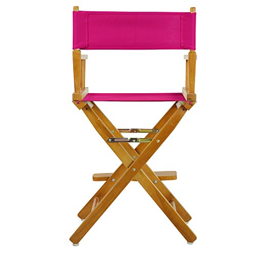 Casual Home 220-05/021-30 Director Chair 24" - Counter Height Honey OakFrame/Magenta Canvas