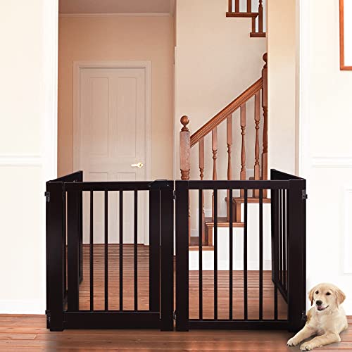 American Trails Freestanding Wooden Pet Gate with Door