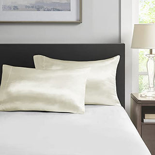 Madison Park Essentials Polyester Solid Satin Pillow Case