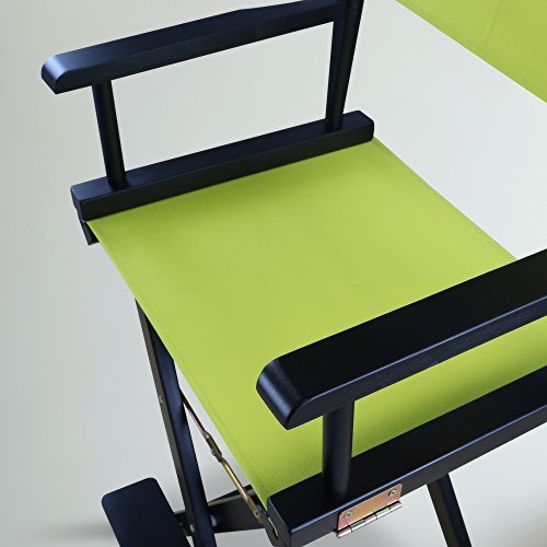 Casual Home 230-02/021-72 30" Black Frame-Lime Green Canvas Director Chair Bar Height, BlackFrame