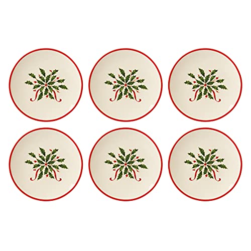 Lenox 893495 Holiday 6-Piece Party Plate Set