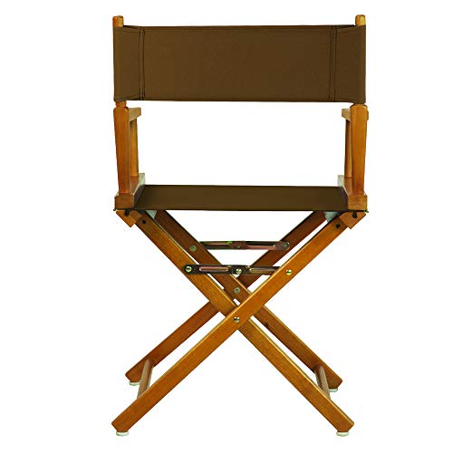 Casual Home 200-55/021-45 Director Chair 18" - Classic Height Honey OakFrame/Brown Canvas
