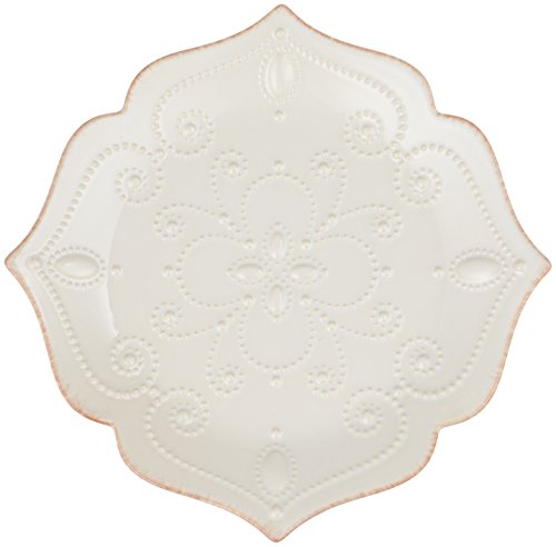Lenox French Perle Assorted Plates, 7.5-Inch, White, Set of 4