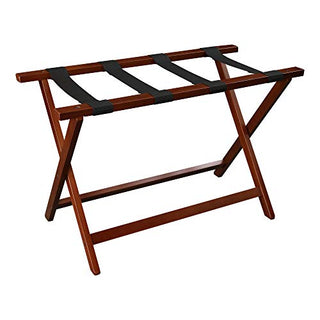 Casual Home 102-13 Extra Wide Luggage Rack, 29.75"W x 15"D x 19.25"H, Walnut