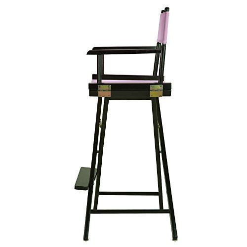 Casual Home 230-02/021-22 Director Chair 30" - Bar Height BlackFrame/Pink Canvas