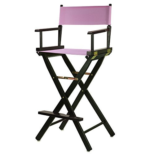 Casual Home 230-02/021-22 Director Chair 30" - Bar Height BlackFrame/Pink Canvas