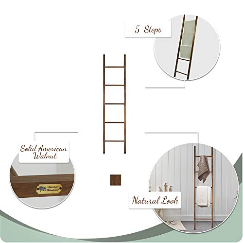 American Trails Decorative Ladder with Solid Walnut