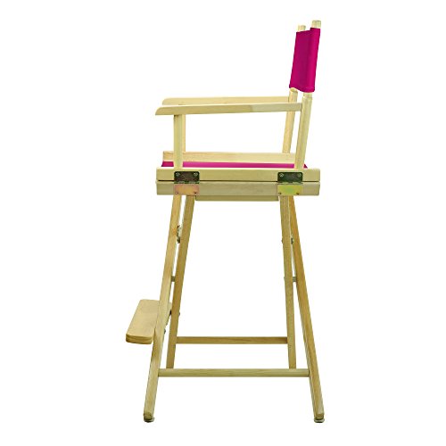 Casual Home 220-00/021-30 Director Chair 24" - Counter Height Natural Frame/Magenta Canvas