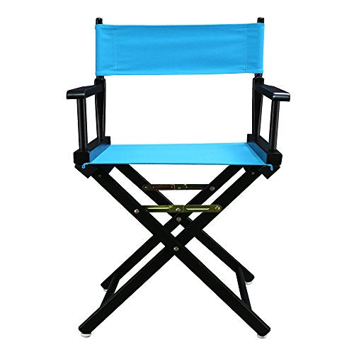 Casual Home 200-02/021-27 Director Chair 18" - Classic Height BlackFrame/Turquoise Canvas