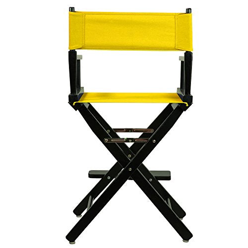 Casual Home 220-02/021-34 Director Chair 24" - Counter Height BlackFrame/Gold Canvas