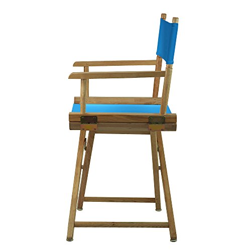 Casual Home 200-00/021-27 Director Chair 18" - Classic Height Natural Frame/Turquoise Canvas