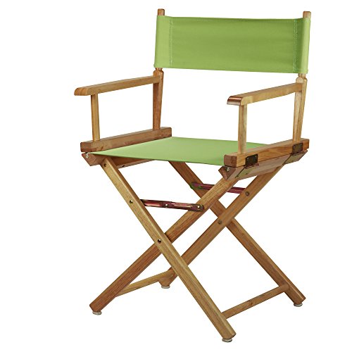 Casual Home 200-00/021-72 Director Chair 18" - Classic Height Natural Frame/Lime Green Canvas