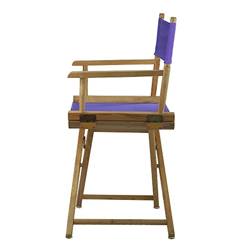 Casual Home 200-00/021-41 Director Chair 18" - Classic Height Natural Frame/Purple Canvas