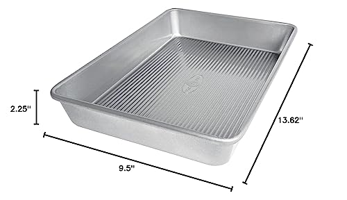 USA Pan Bakeware Seamless Nonstick Rectangular Cake Pan, 9 x 13 inch