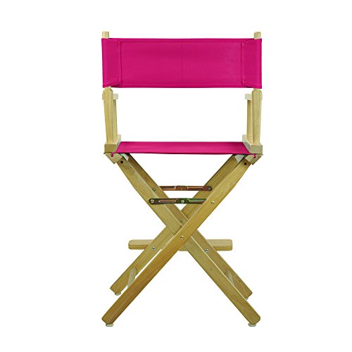 Casual Home 220-00/021-30 Director Chair 24" - Counter Height Natural Frame/Magenta Canvas