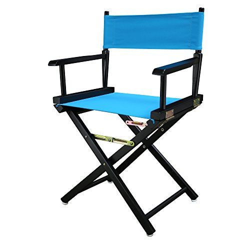 Casual Home 200-02/021-27 Director Chair 18" - Classic Height BlackFrame/Turquoise Canvas