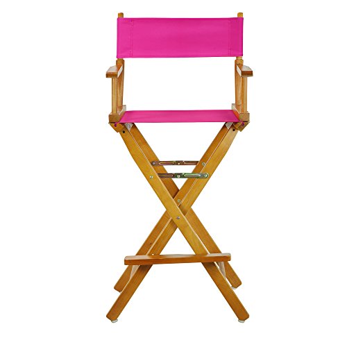Casual Home 230-05/021-30 Director Chair 30" - Bar Height Honey OakFrame/Magenta Canvas