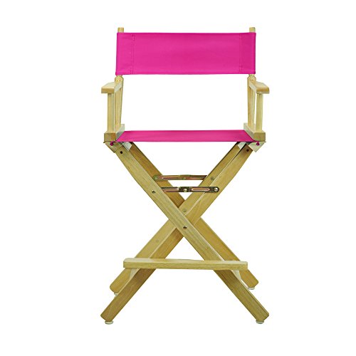 Casual Home 220-00/021-30 Director Chair 24" - Counter Height Natural Frame/Magenta Canvas