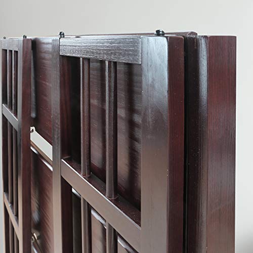 Casual Home 3 Shelf Folding Stackable Bookcase