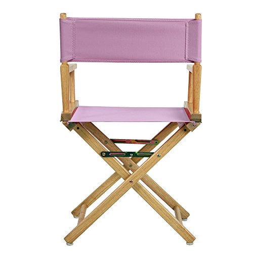 Casual Home 200-00/021-22 Director Chair 18" - Classic Height Natural Frame/Pink Canvas