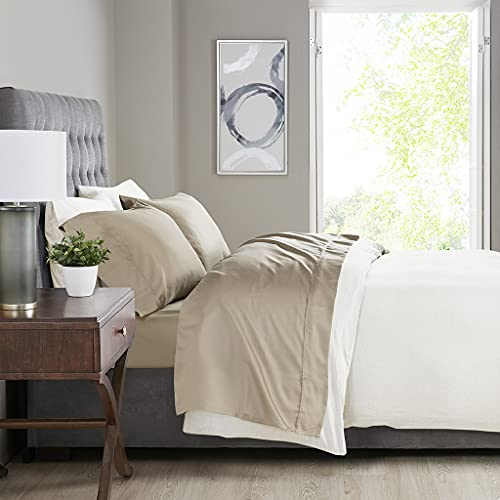 Madison Park Cotton and Polyester Cross Weave Sateen Sheet Set MP20-6521