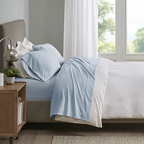 Sleep Philosophy Casual Polyester and Coolmax Sheet Set with Blue SHET20-1193