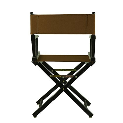 Casual Home 200-02/021-45 Director Chair 18" - Classic Height BlackFrame/Brown Canvas