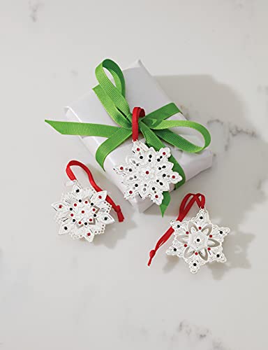 Lenox Metal Mini 3-Piece Snowflake Ornament Set, 0.21 for Valentine&