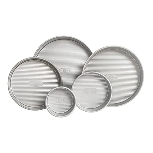 USA Pan Nonstick Round Cake Pan Set of 5 Tiered Cake Pans