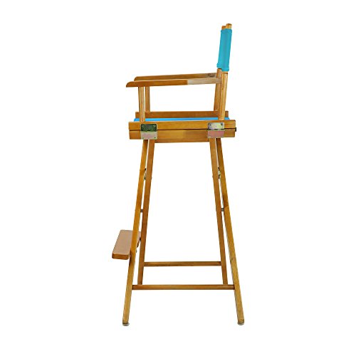Casual Home 230-05/021-27 Director Chair 30" - Bar Height Honey OakFrame/Turquoise Canvas