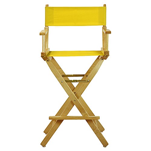 Casual Home 230-00/021-34 Director Chair 30" - Bar Height Natural Frame/Gold Canvas