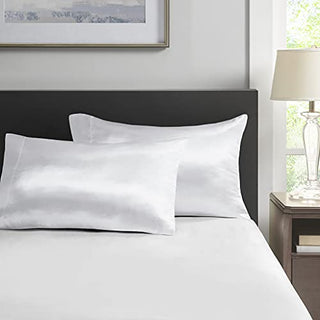 Madison Park Essentials Polyester Solid Satin Pillow Case