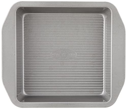 USA Pan 1120BW-3-ABC-1 American Bakeware Classics 8-Inch Square Cake and Brownie Pan, Aluminized Steel