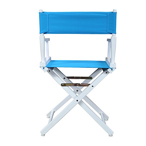 Casual Home 200-01/021-27 Director Chair 18" - Classic Height WhiteFrame/Turquoise Canvas