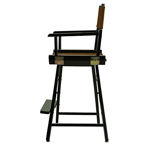 Casual Home 220-02/021-45 Director Chair 24" - Counter Height BlackFrame/Brown Canvas