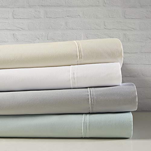 Beautyrest 400 Thread Count Wrinkle Resistant Cotton Sateen Sheet Set Grey Queen