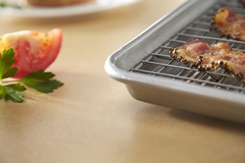 USA Pan X-Large Bakeable Nonstick Cooling Rack, XL, Stainless