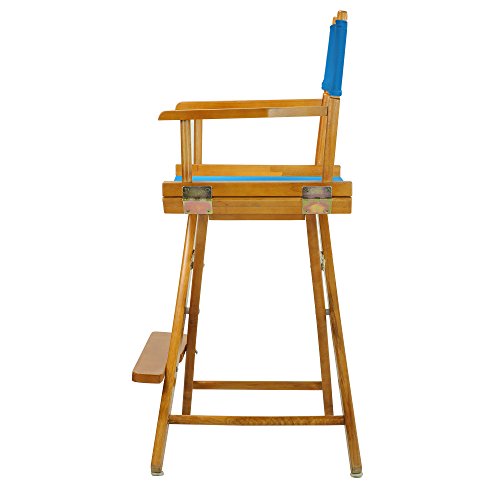 Casual Home 220-05/021-27 Director Chair 24" - Counter Height Honey OakFrame/Turquoise Canvas