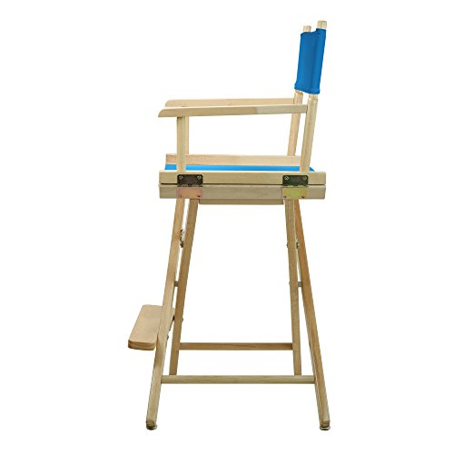 Casual Home 220-00/021-27 Director Chair 24" - Counter Height Natural Frame/Turquoise Canvas