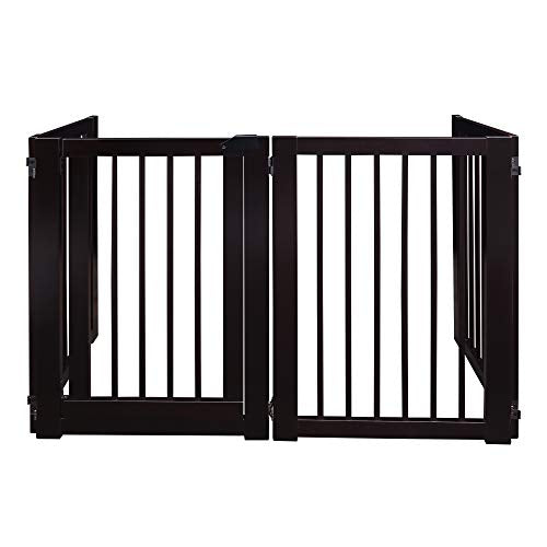 American Trails Freestanding Wooden Pet Gate with Door