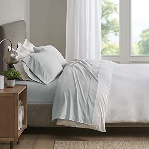 Sleep Philosophy Polyester and Coolmax Sheet Set with Light Grey SHET20-1188