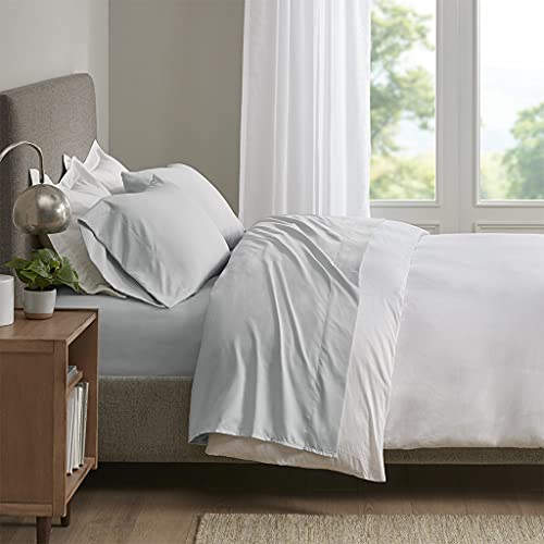 Sleep Philosophy Polyester and Coolmax Sheet Set with Light Grey SHET20-1187