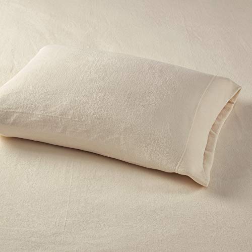 Sleep Philosophy True North Micro Fleece Bed Sheet Set, Warm, Sheets with 14" Deep Pocket, for Cold Season Cozy Sheet-Set, Matching Pillow Case, Cal King, Khaki, 4 Piece